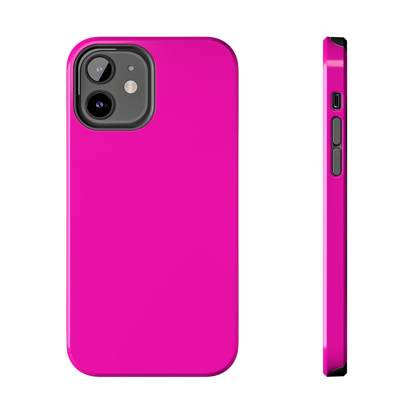 Simple Hot Pink-Tough Phone Cases - MahaCase