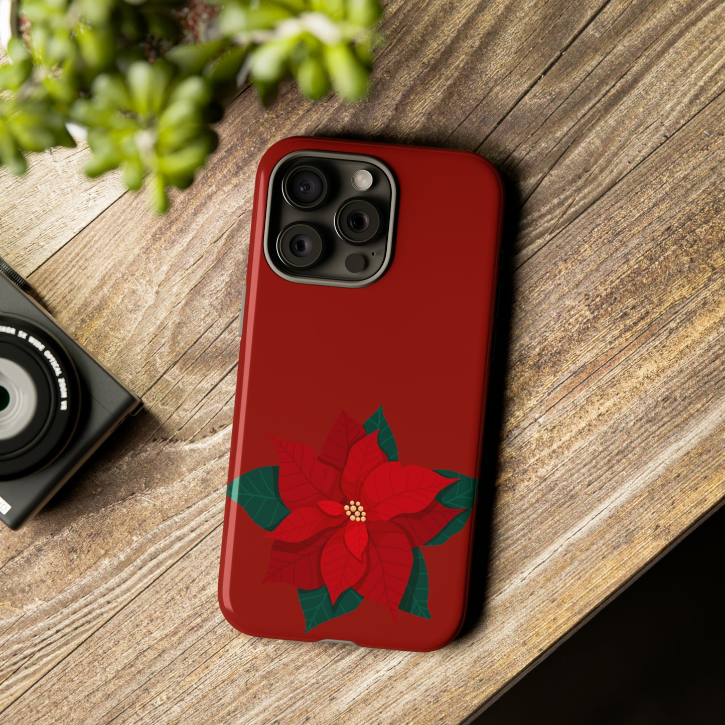 Poinsettia Charm #12-Tough Cases - MahaCase