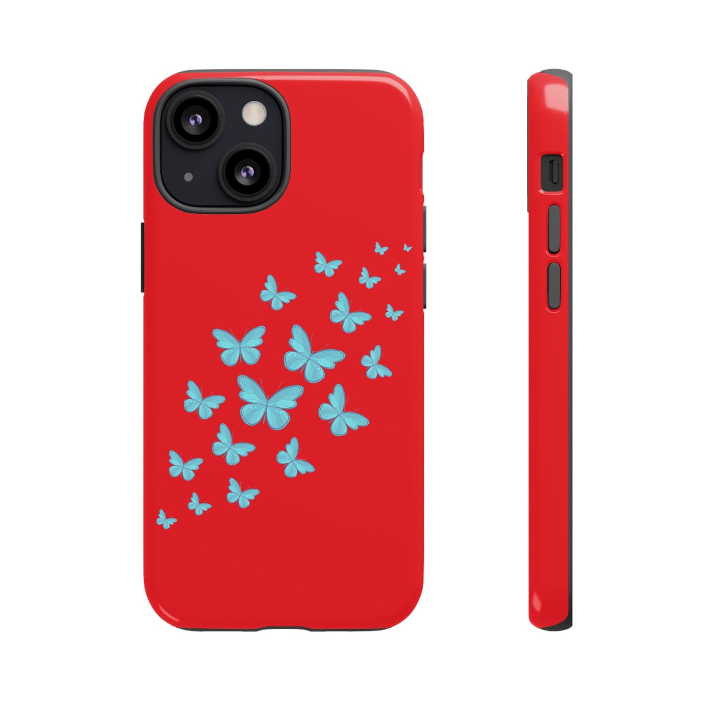 Butterflies in Red - Tough Cases iPhone Samsung Google Pixel - MahaCase