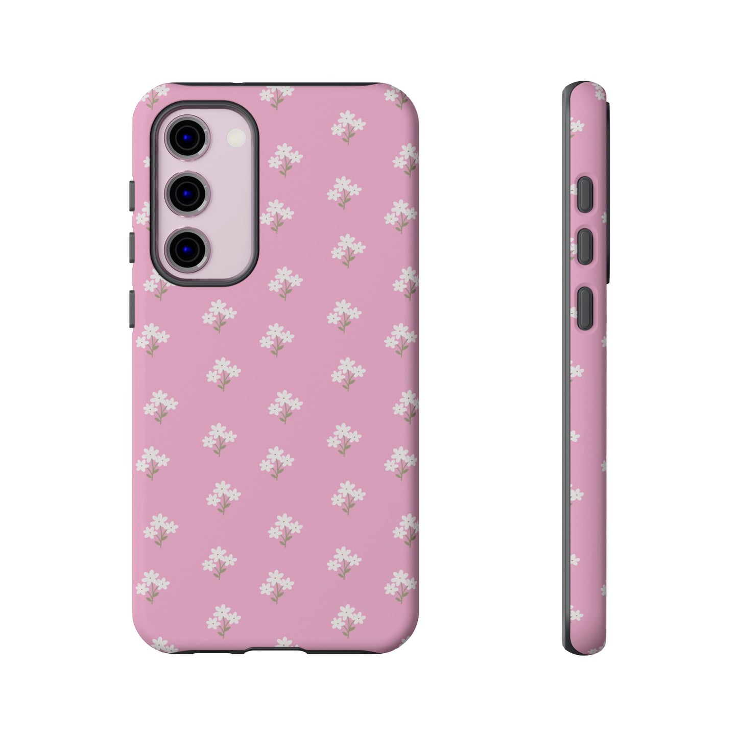 Floral Tough Phone Case - Pink Blossom Design - iPhone Samsung Galaxy Google Pixel - MahaCase