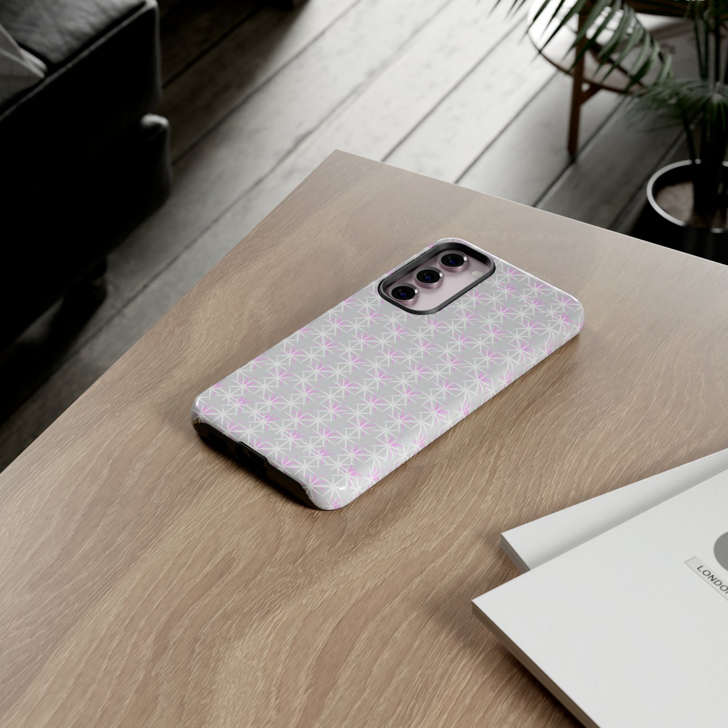 Grey Skies, Pink Stars-Tough Cases - MahaCase