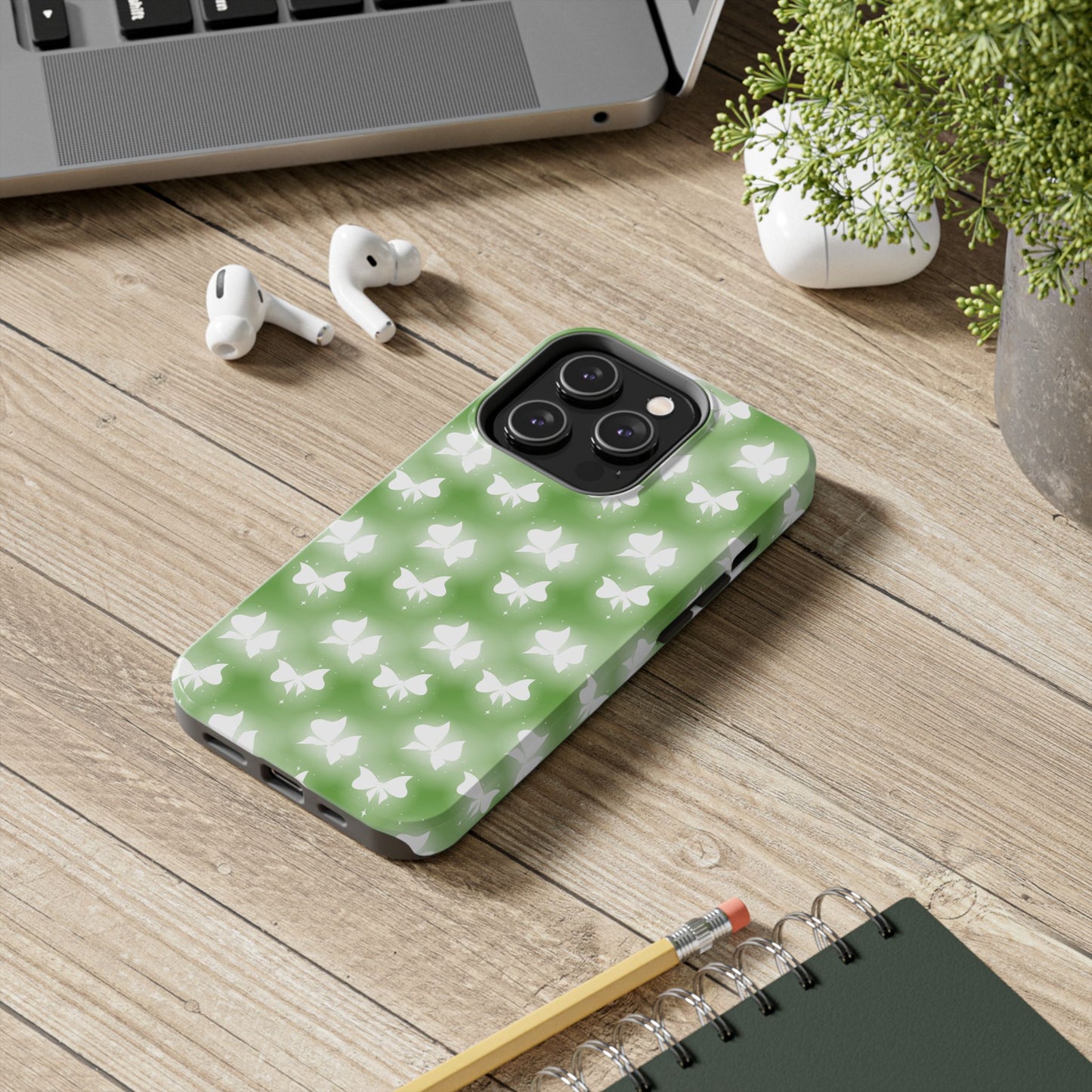 Nature-Inspired Tough Phone Case with Butterfly Design iPhone Samsung Galaxy - MahaCase
