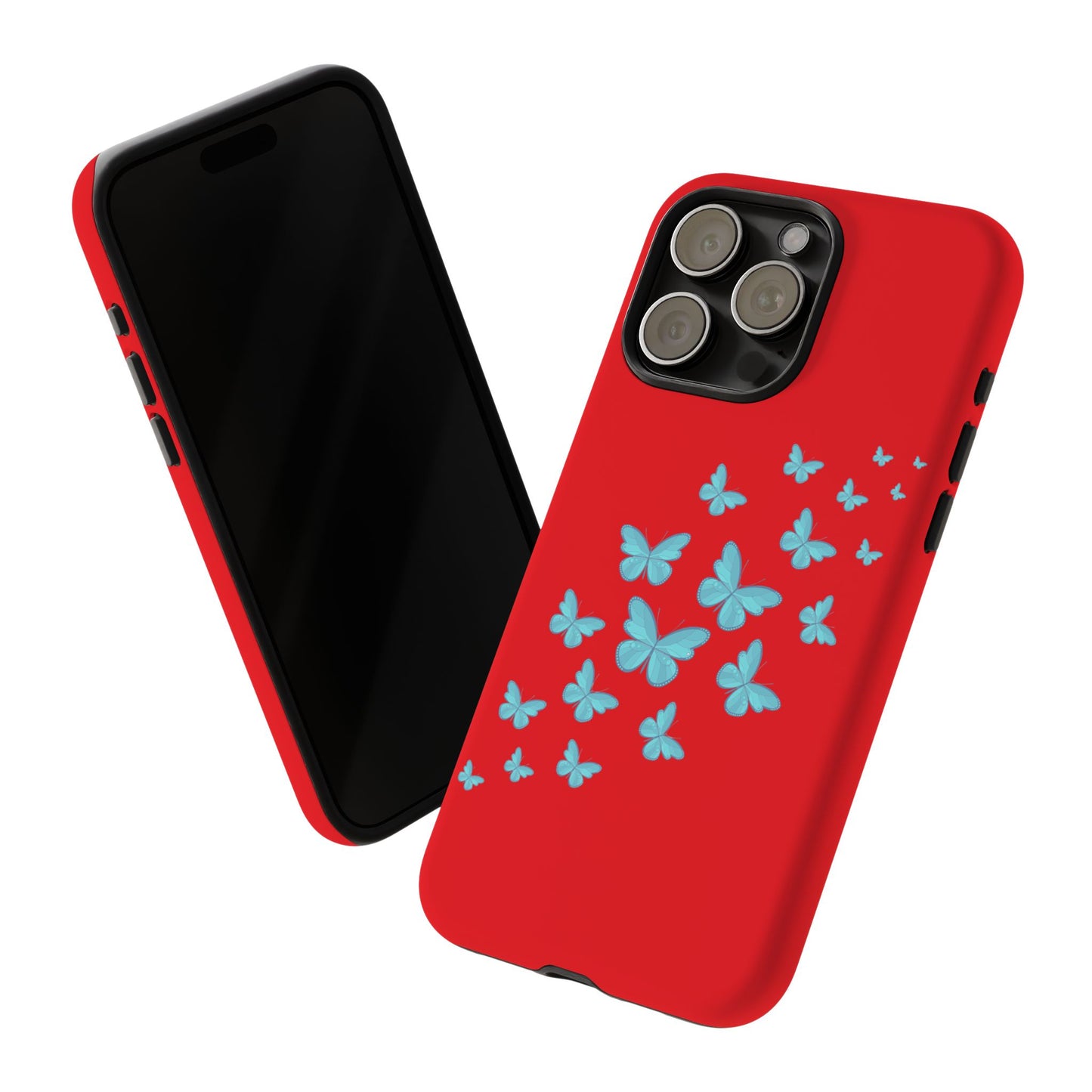 Butterflies in Red - Tough Cases iPhone Samsung Google Pixel - MahaCase