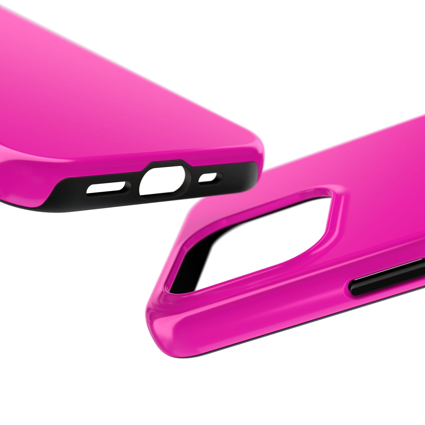 Simple Hot Pink-Tough Phone Cases - MahaCase