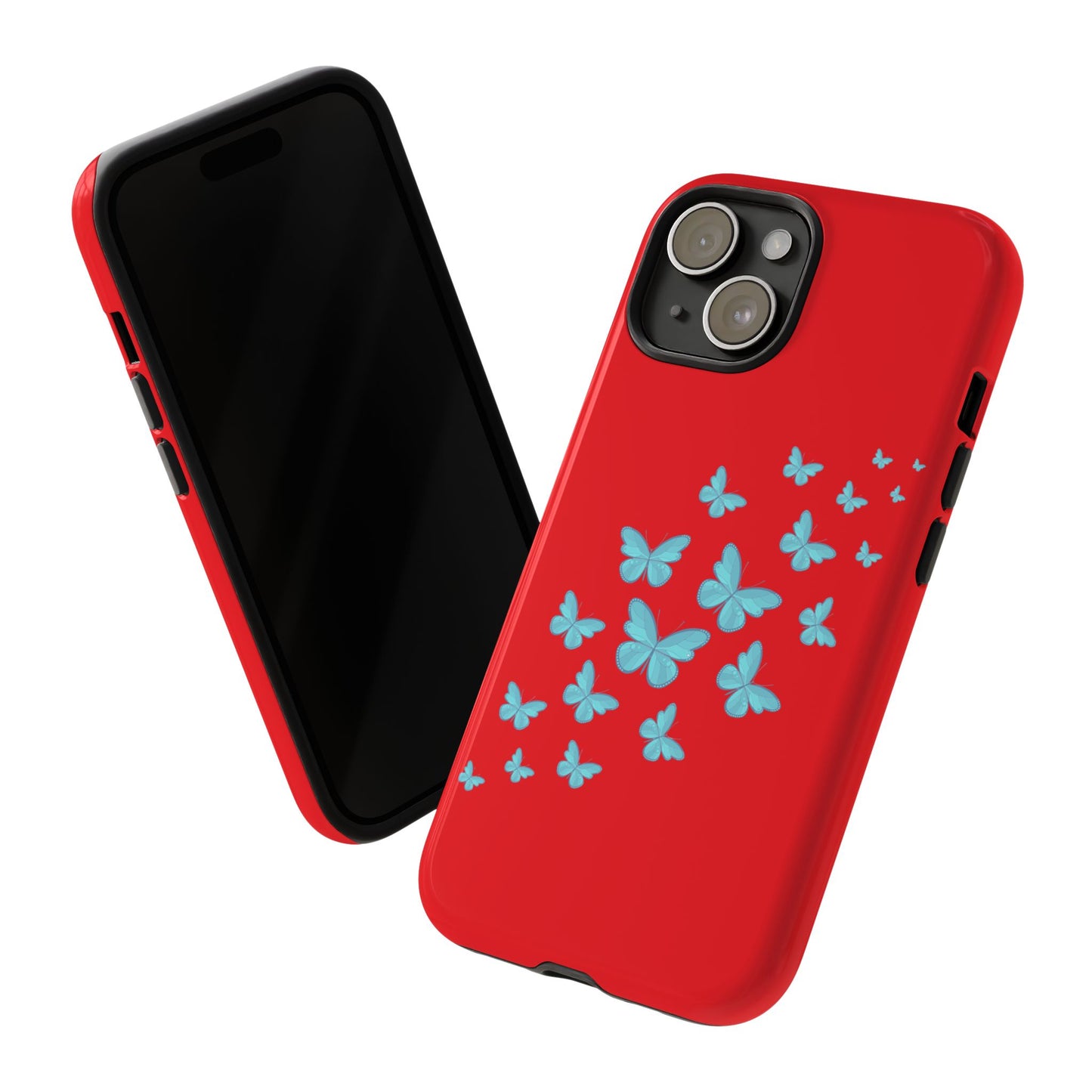 Butterflies in Red - Tough Cases iPhone Samsung Google Pixel - MahaCase