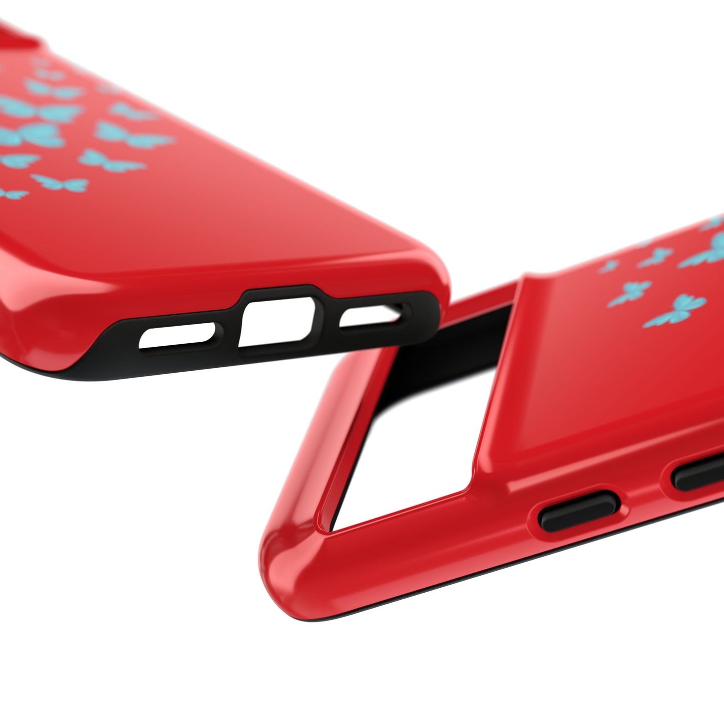 Butterflies in Red - Tough Cases iPhone Samsung Google Pixel - MahaCase