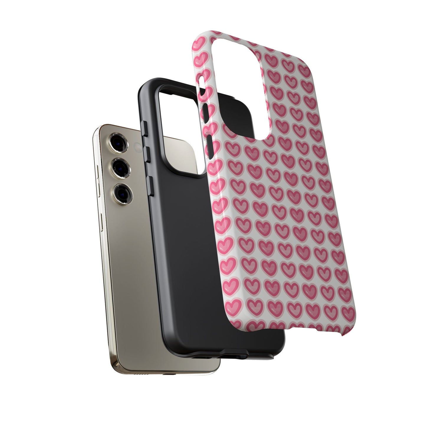 Hearts Pattern - Tough Cases iPhone Samsung Google Pixel - MahaCase