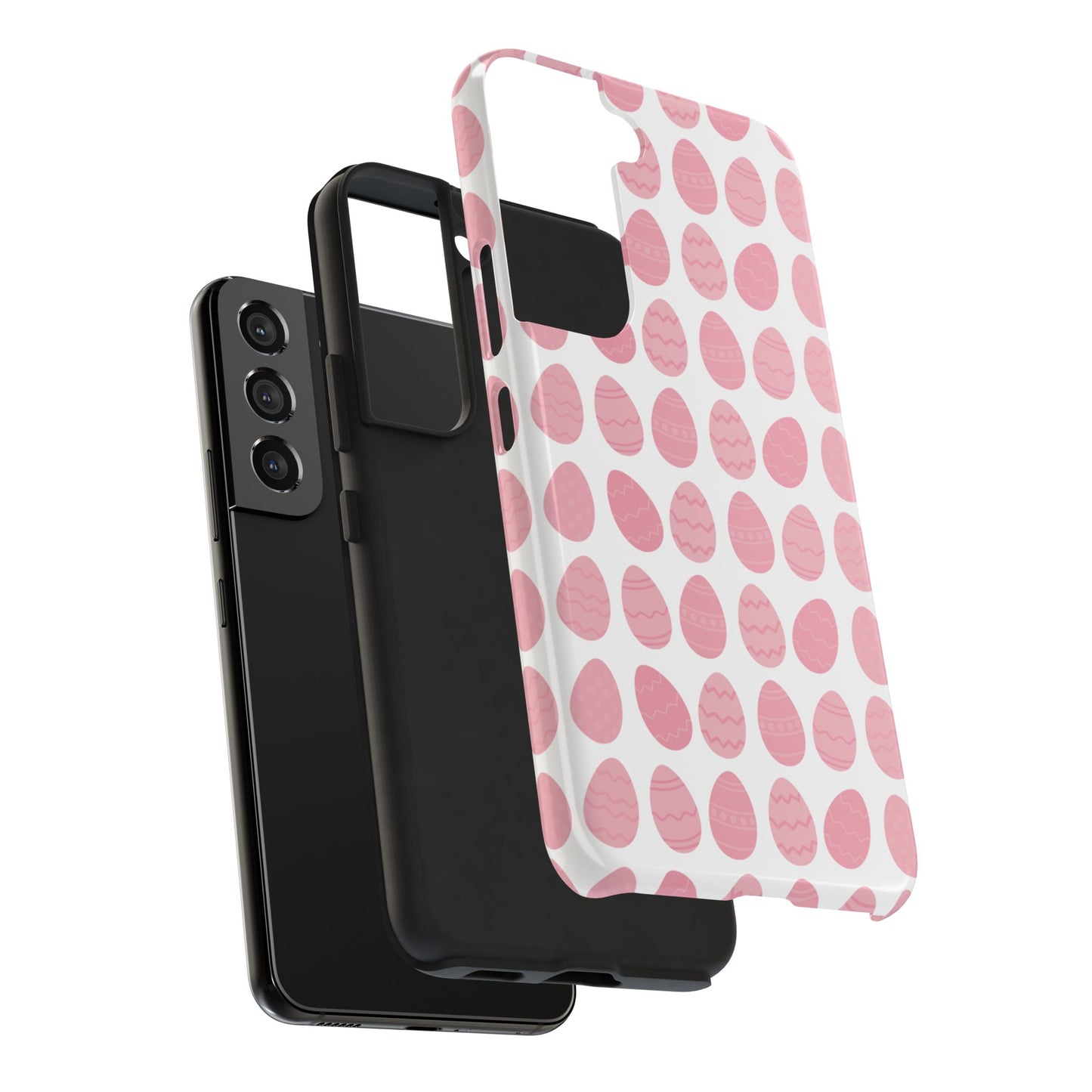 Pink Easter Egg Tough Phone Cases - Durable Protection for Spring Celebrations iPhone Samsung Galaxy - MahaCase