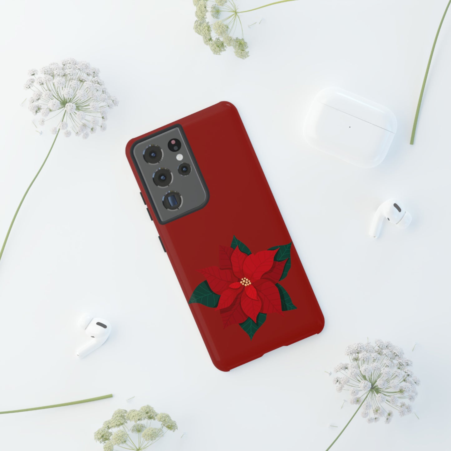 Poinsettia Charm #12-Tough Cases - MahaCase