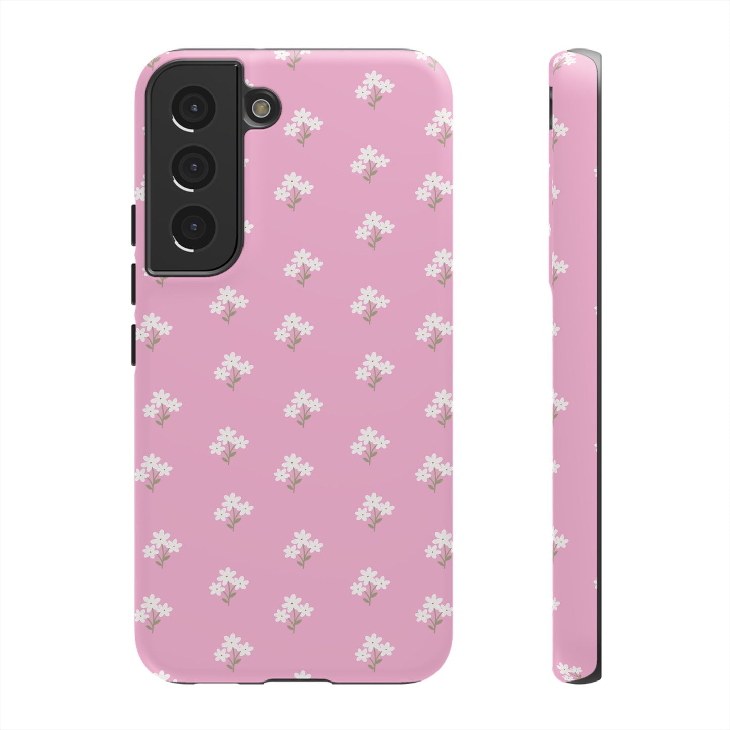 Floral Tough Phone Case - Pink Blossom Design - iPhone Samsung Galaxy Google Pixel - MahaCase