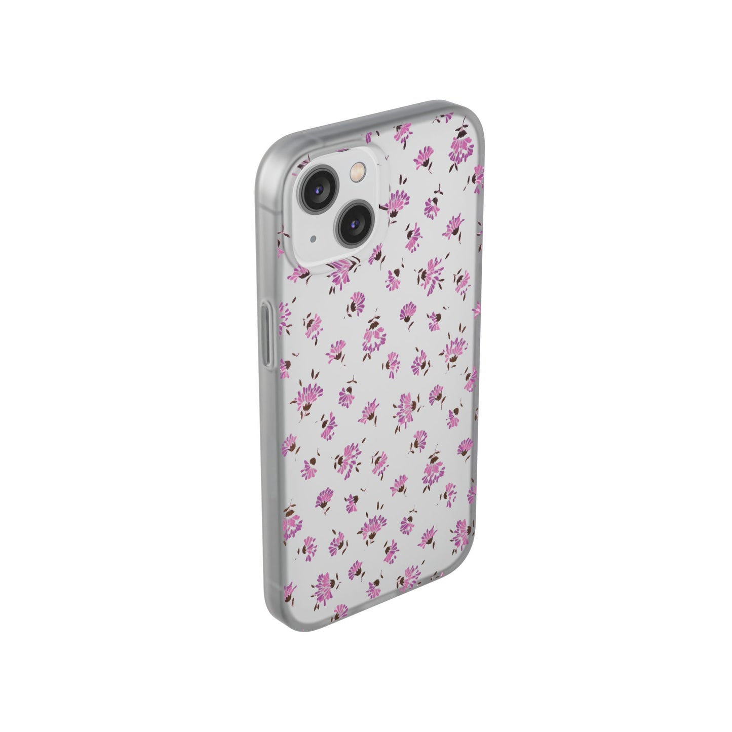Floral Flexible Phone Case - Flower Pattern, Cute Gift for Her, Stylish Accessory, Spring Vibe, Lightweight Protective Cover- iPhone, Samsung, Gift Packaging - MahaCase