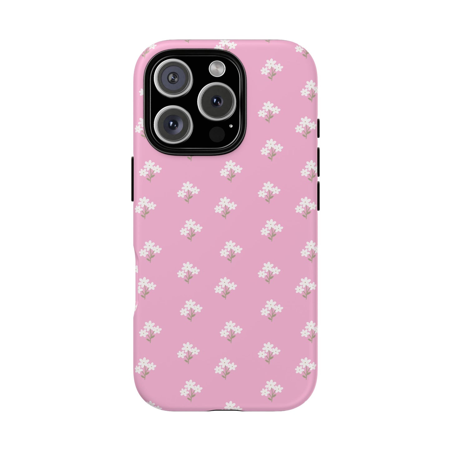 Floral Tough Phone Case - Pink Blossom Design - iPhone Samsung Galaxy Google Pixel - MahaCase