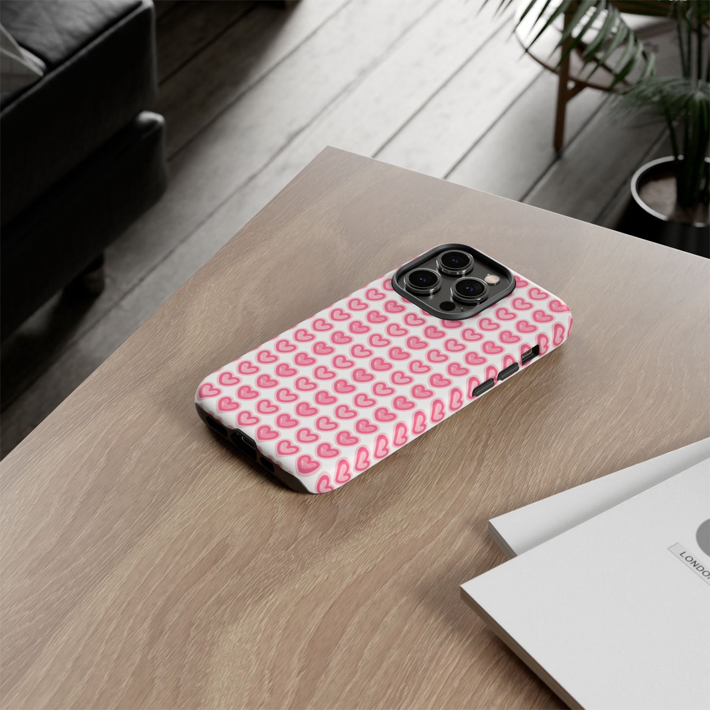 Hearts Pattern - Tough Cases iPhone Samsung Google Pixel - MahaCase