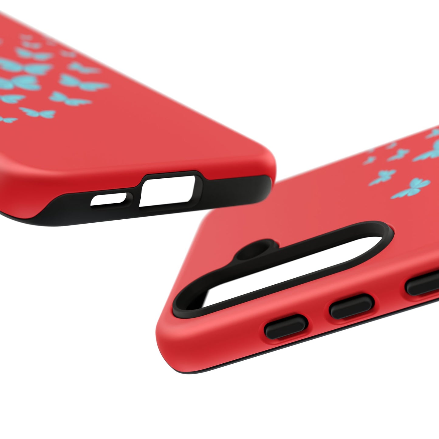 Butterflies in Red - Tough Cases iPhone Samsung Google Pixel - MahaCase
