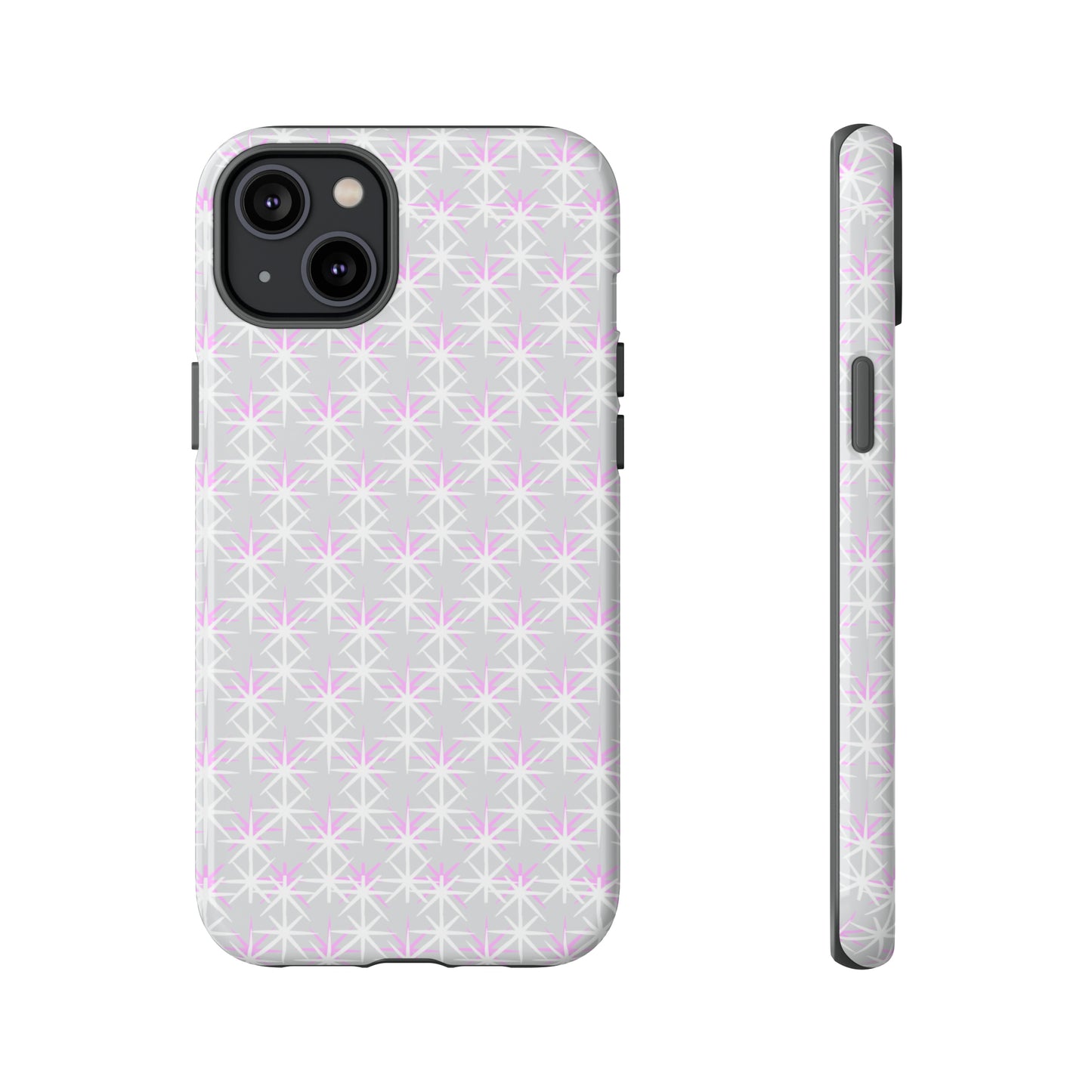 Grey Skies, Pink Stars-Tough Cases - MahaCase