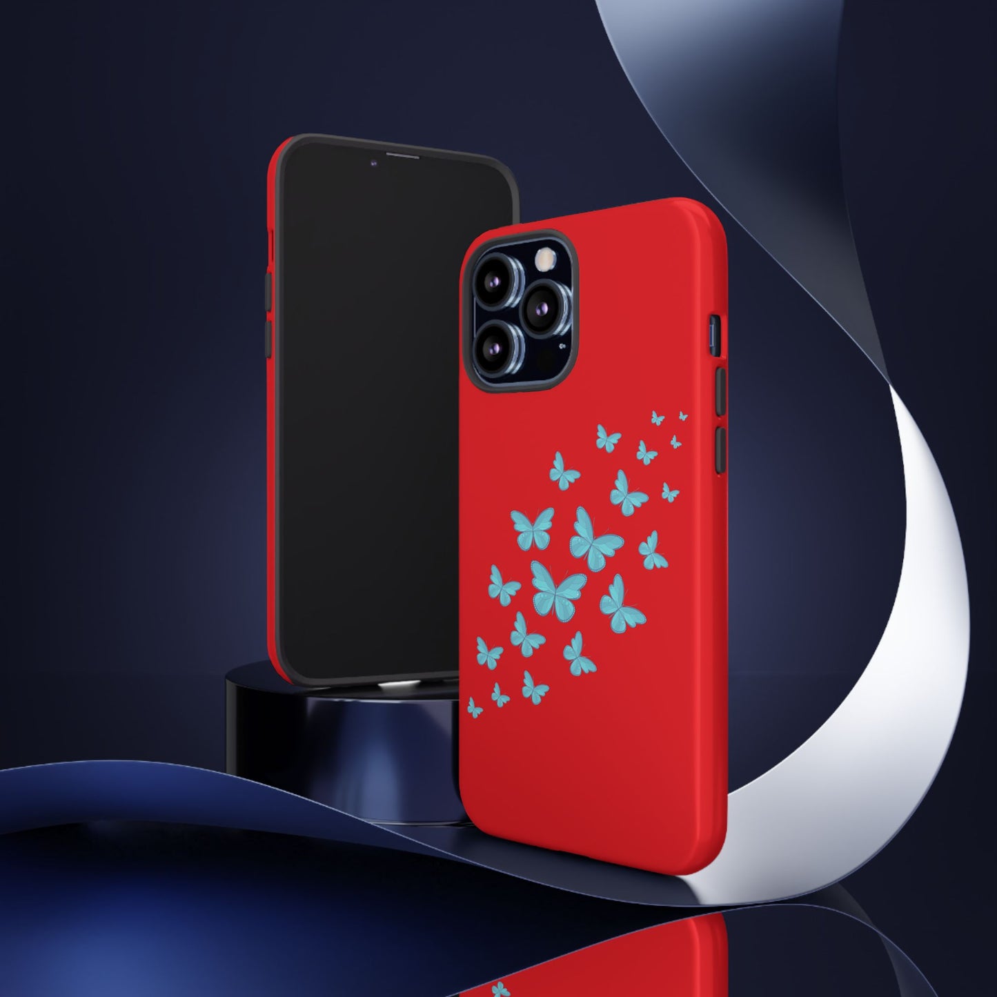 Butterflies in Red - Tough Cases iPhone Samsung Google Pixel - MahaCase