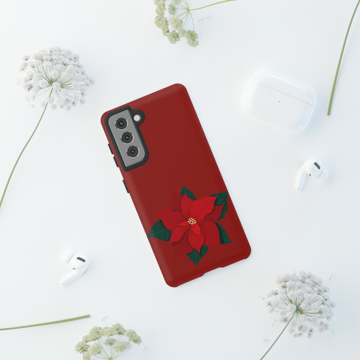 Poinsettia Charm #12-Tough Cases - MahaCase