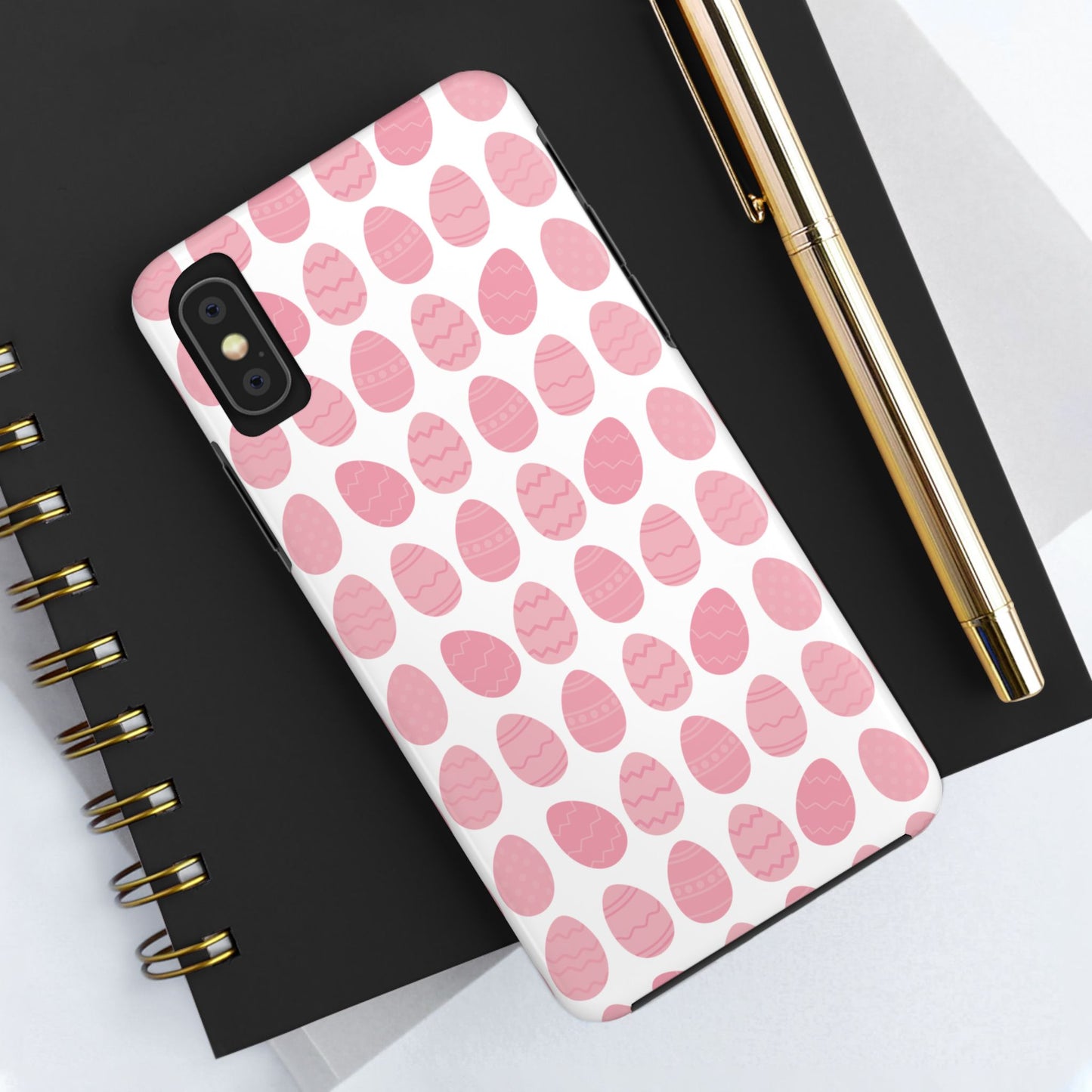 Pink Easter Egg Tough Phone Cases - Durable Protection for Spring Celebrations iPhone Samsung Galaxy - MahaCase