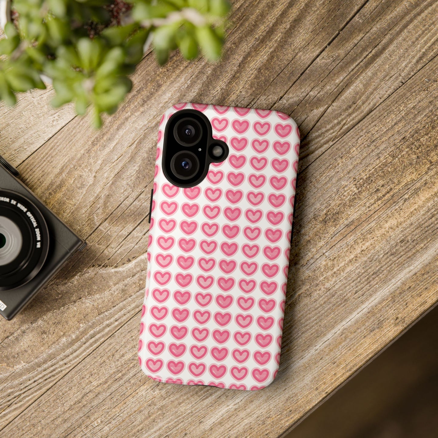 Hearts Pattern - Tough Cases iPhone Samsung Google Pixel - MahaCase
