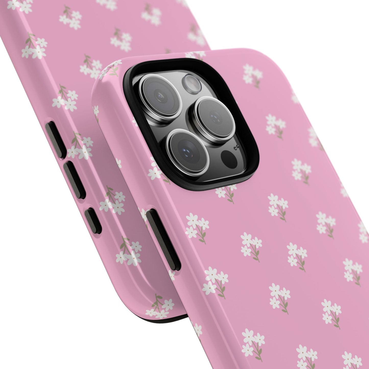 Floral Tough Phone Case - Pink Blossom Design - iPhone Samsung Galaxy Google Pixel - MahaCase