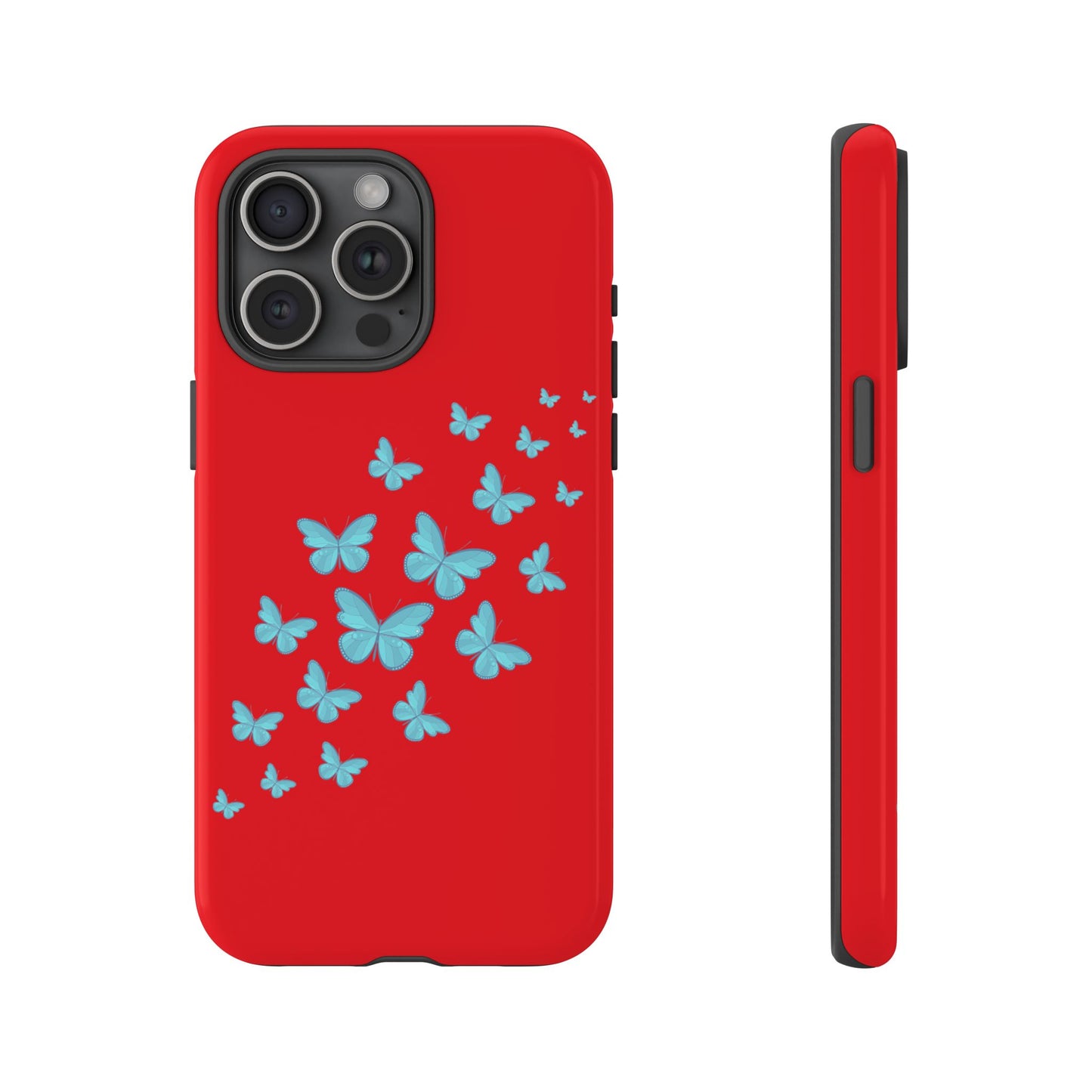 Butterflies in Red - Tough Cases iPhone Samsung Google Pixel - MahaCase