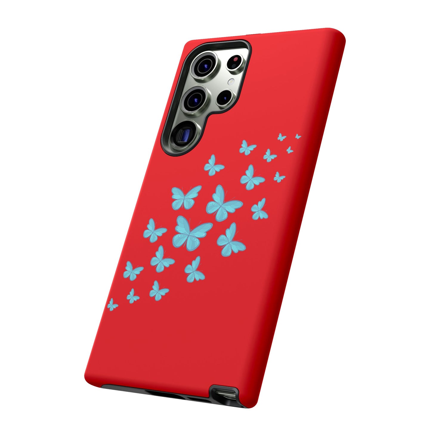 Butterflies in Red - Tough Cases iPhone Samsung Google Pixel - MahaCase