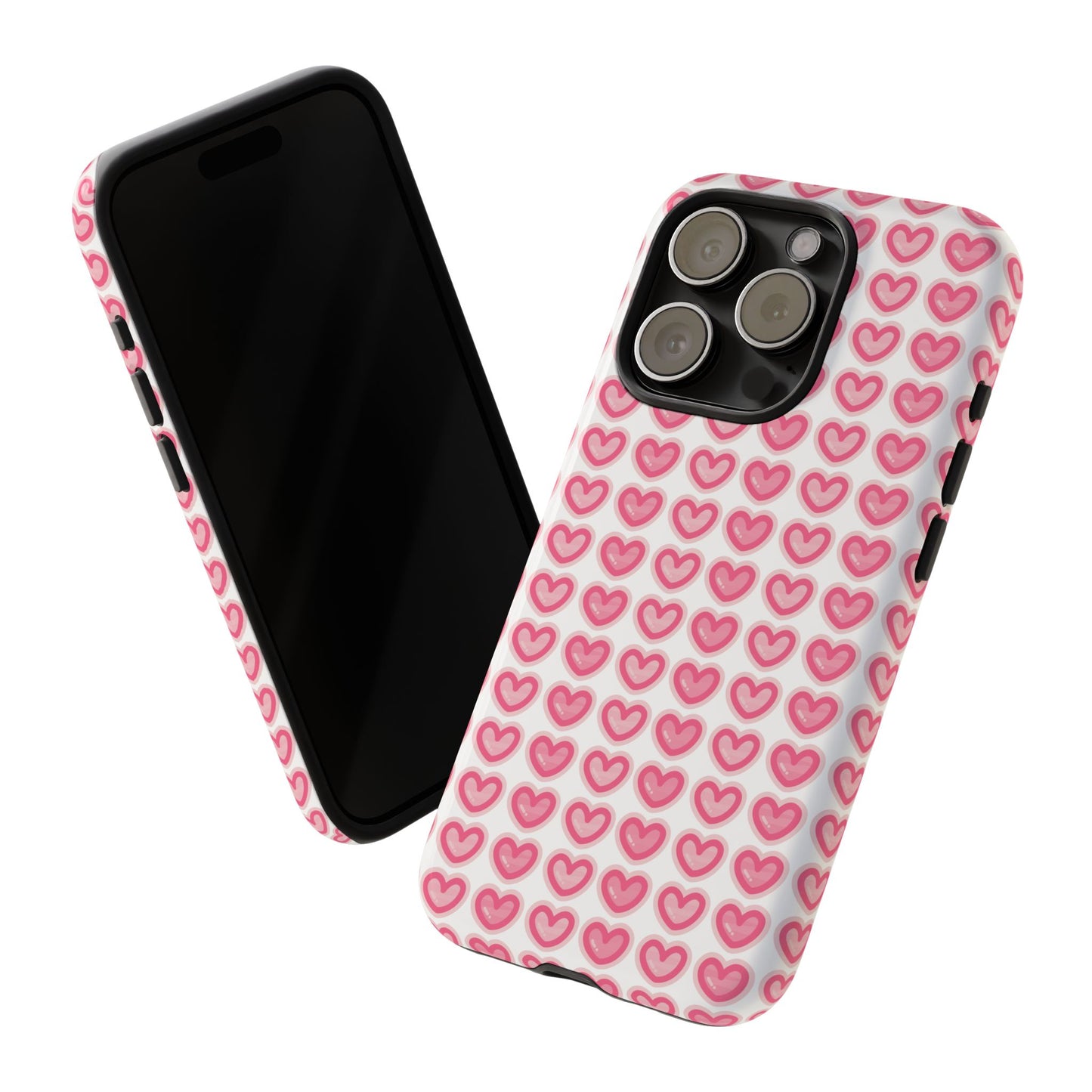Hearts Pattern - Tough Cases iPhone Samsung Google Pixel - MahaCase