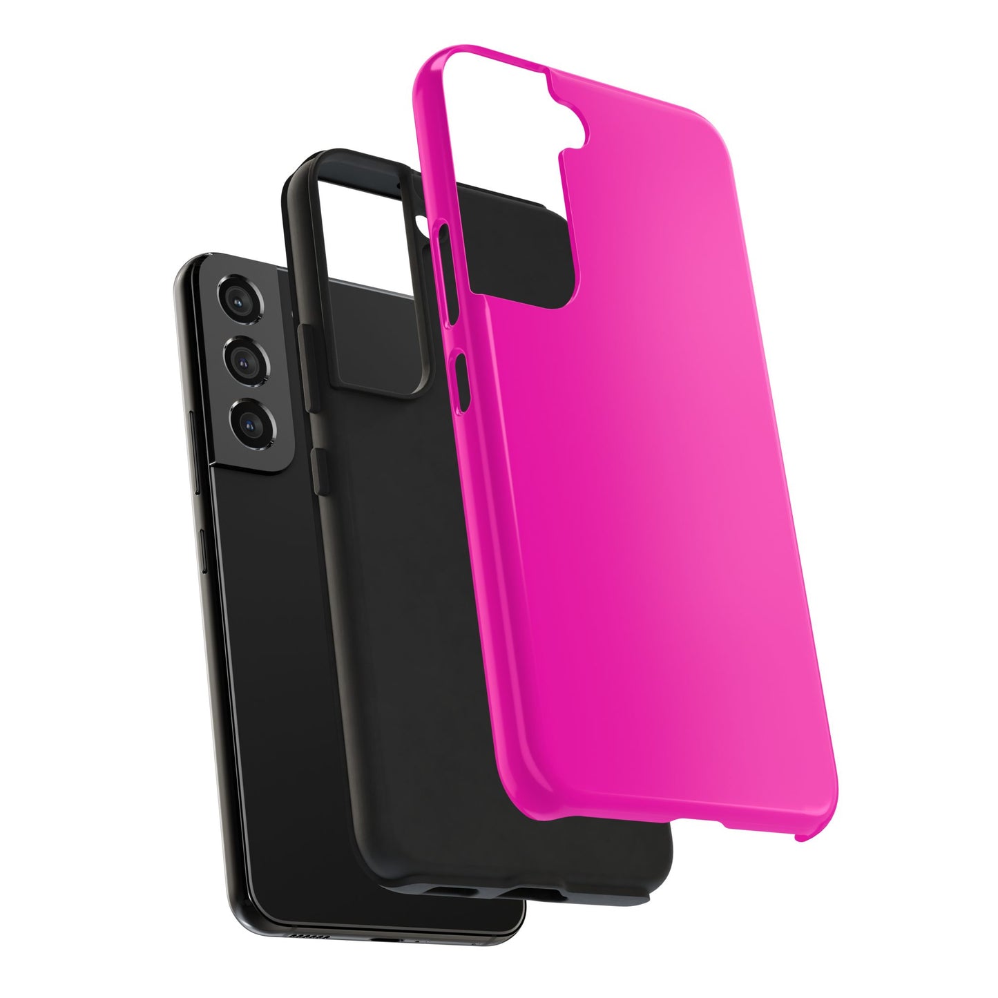 Simple Hot Pink-Tough Phone Cases - MahaCase