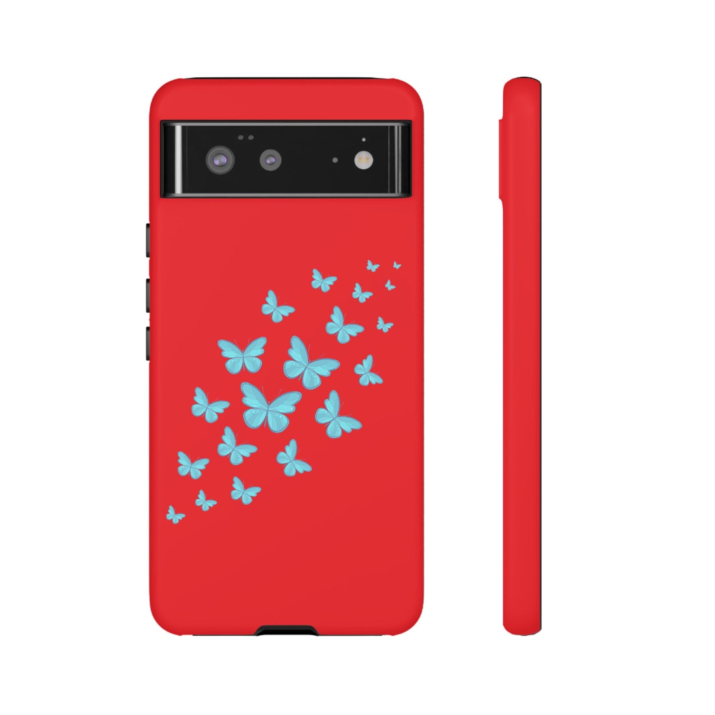 Butterflies in Red - Tough Cases iPhone Samsung Google Pixel - MahaCase