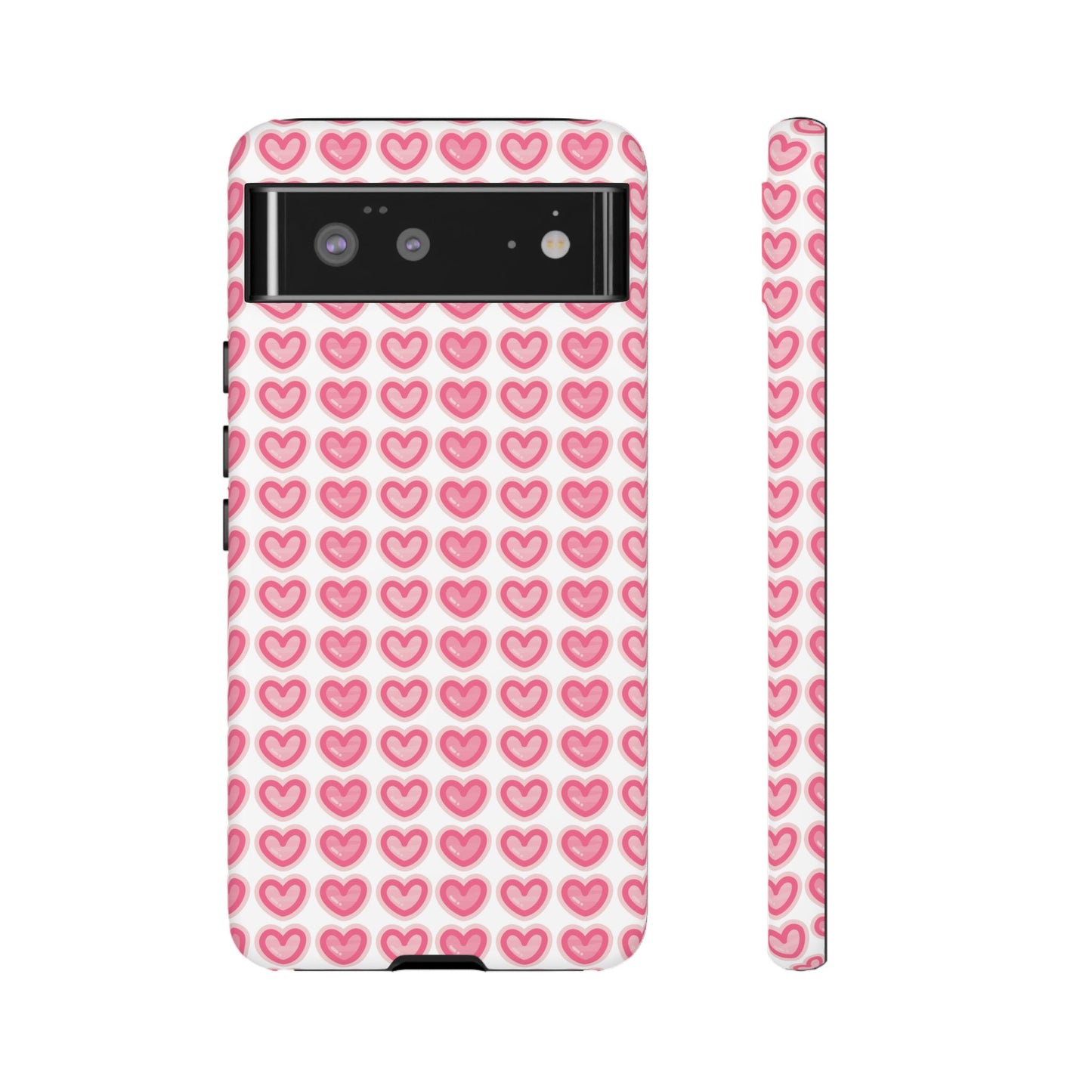 Hearts Pattern - Tough Cases iPhone Samsung Google Pixel - MahaCase