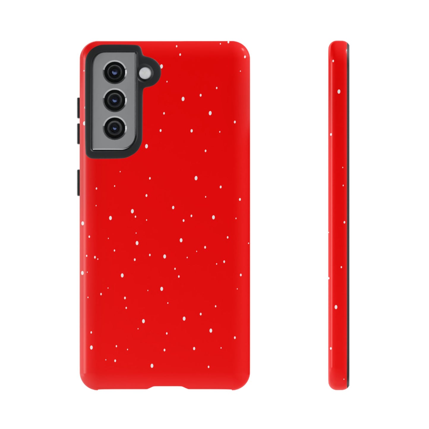 Snowy Red - Tough Cases iPhone Samsung Google Pixel - MahaCase