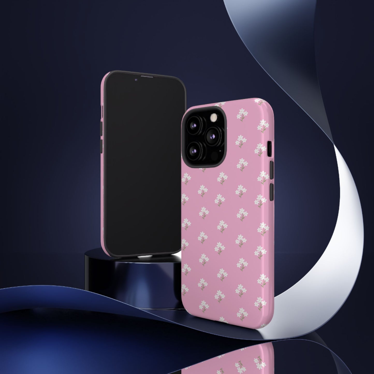 Floral Tough Phone Case - Pink Blossom Design - iPhone Samsung Galaxy Google Pixel - MahaCase