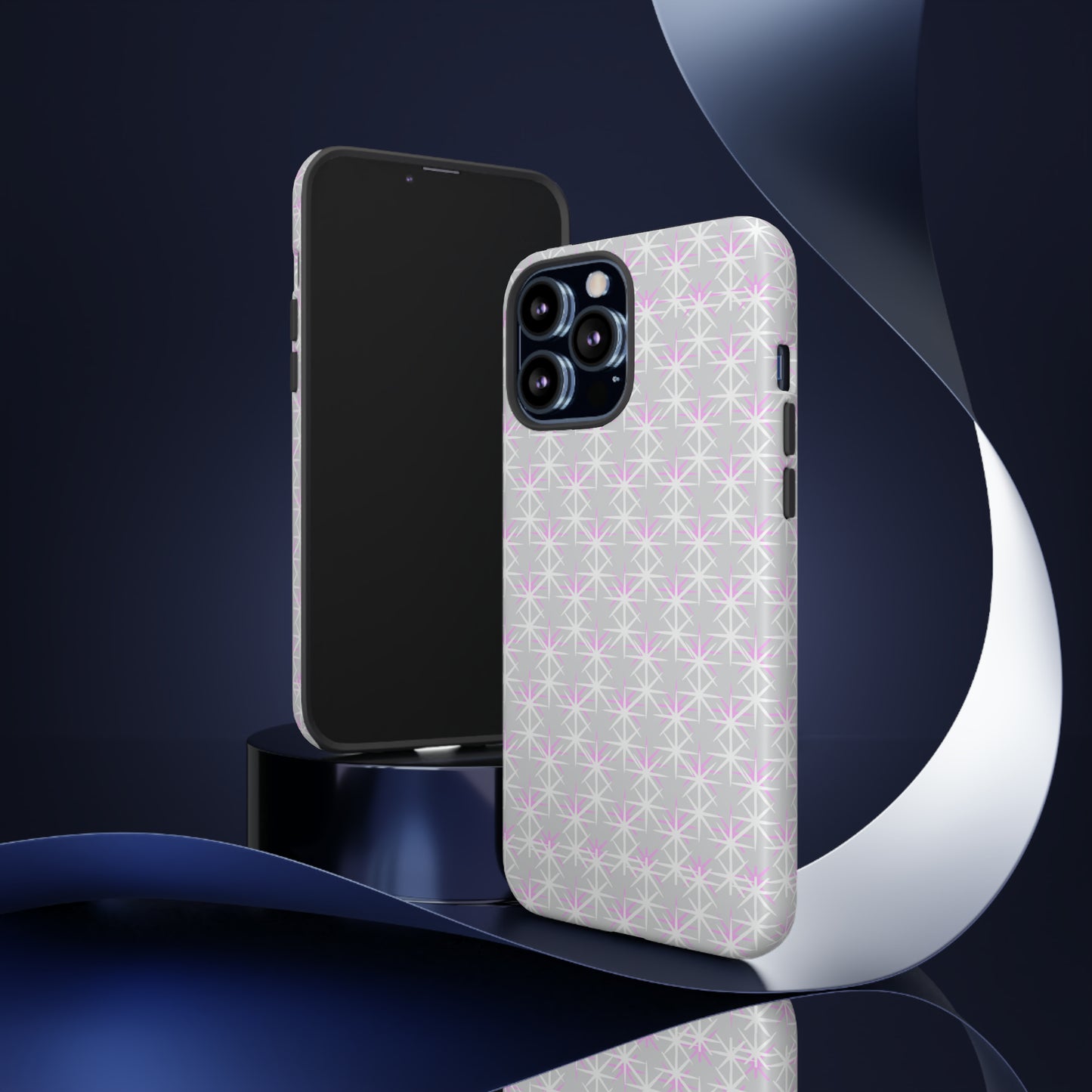 Grey Skies, Pink Stars-Tough Cases - MahaCase