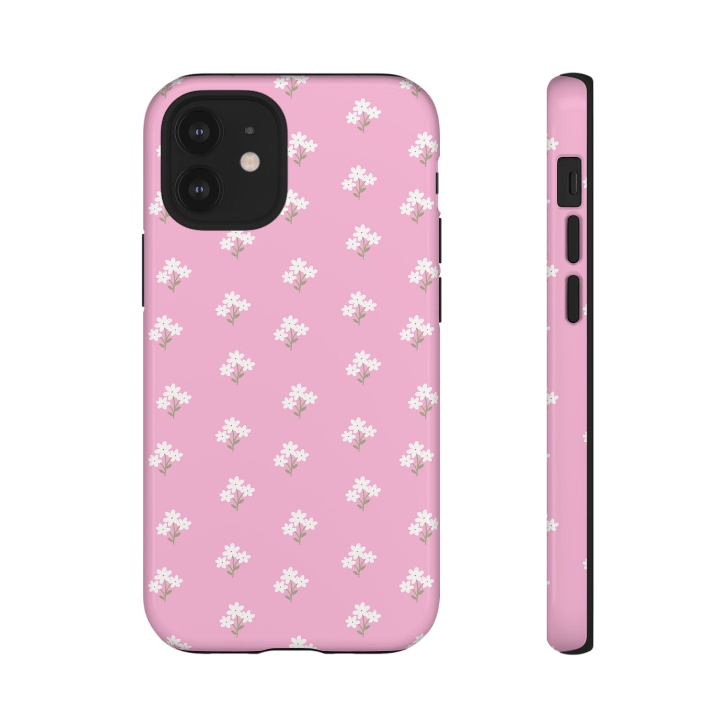 Floral Tough Phone Case - Pink Blossom Design - iPhone Samsung Galaxy Google Pixel - MahaCase