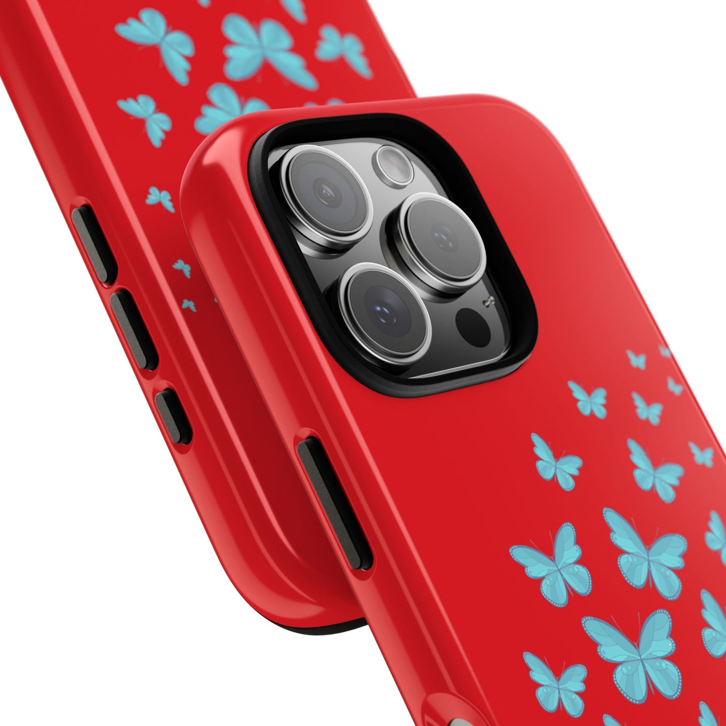Butterflies in Red - Tough Cases iPhone Samsung Google Pixel - MahaCase