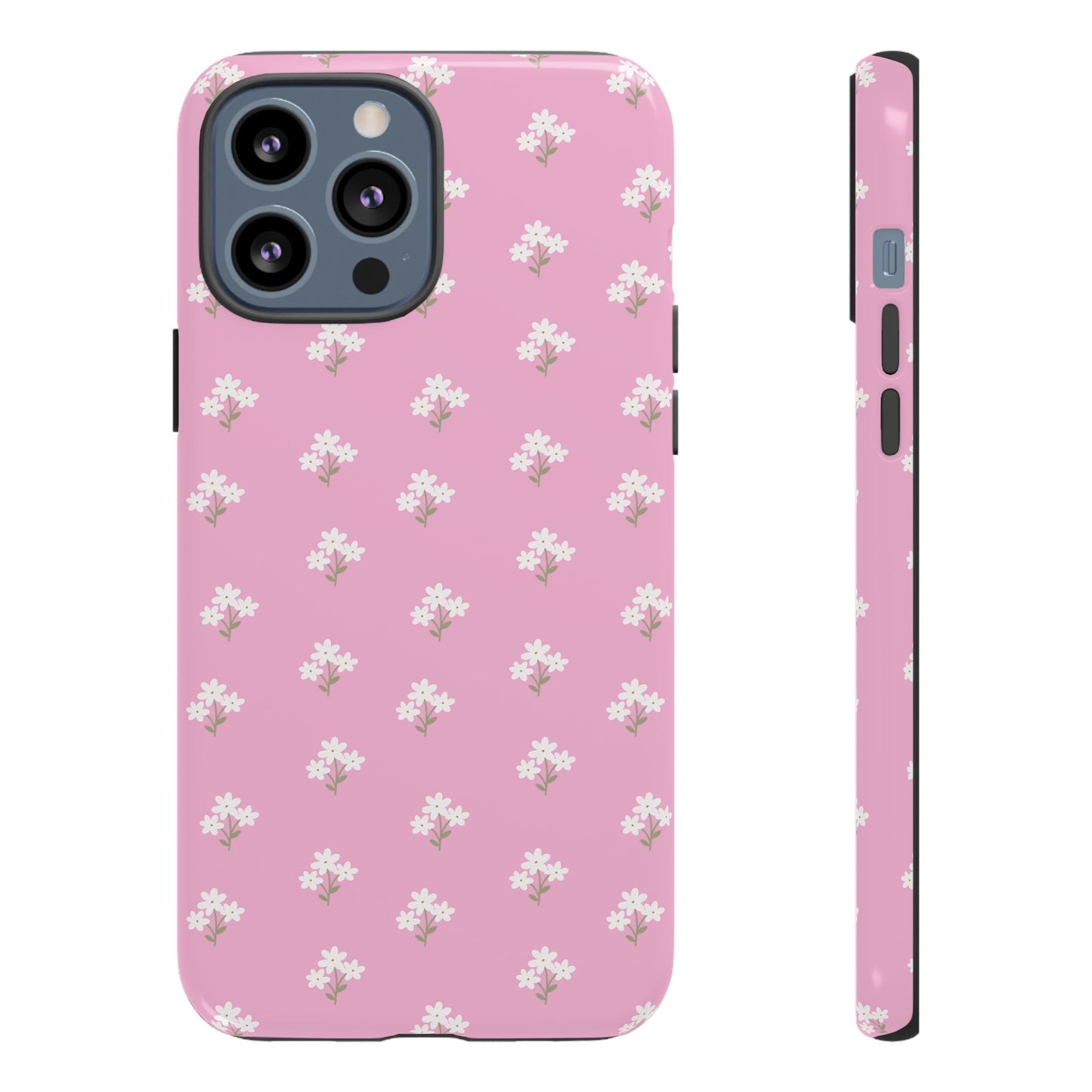Floral Tough Phone Case - Pink Blossom Design - iPhone Samsung Galaxy Google Pixel - MahaCase