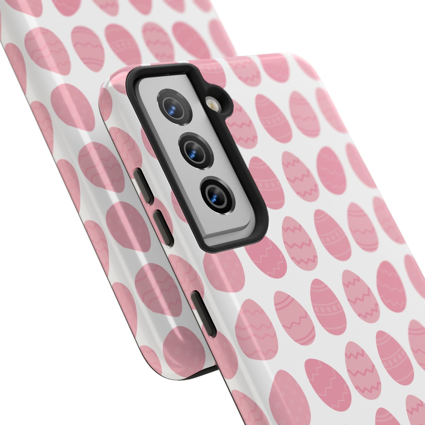 Pink Easter Egg Tough Phone Cases - Durable Protection for Spring Celebrations iPhone Samsung Galaxy - MahaCase