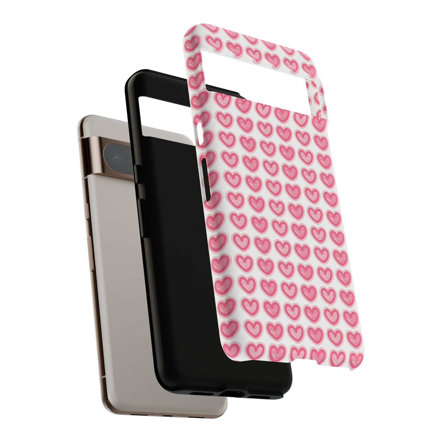 Hearts Pattern - Tough Cases iPhone Samsung Google Pixel - MahaCase
