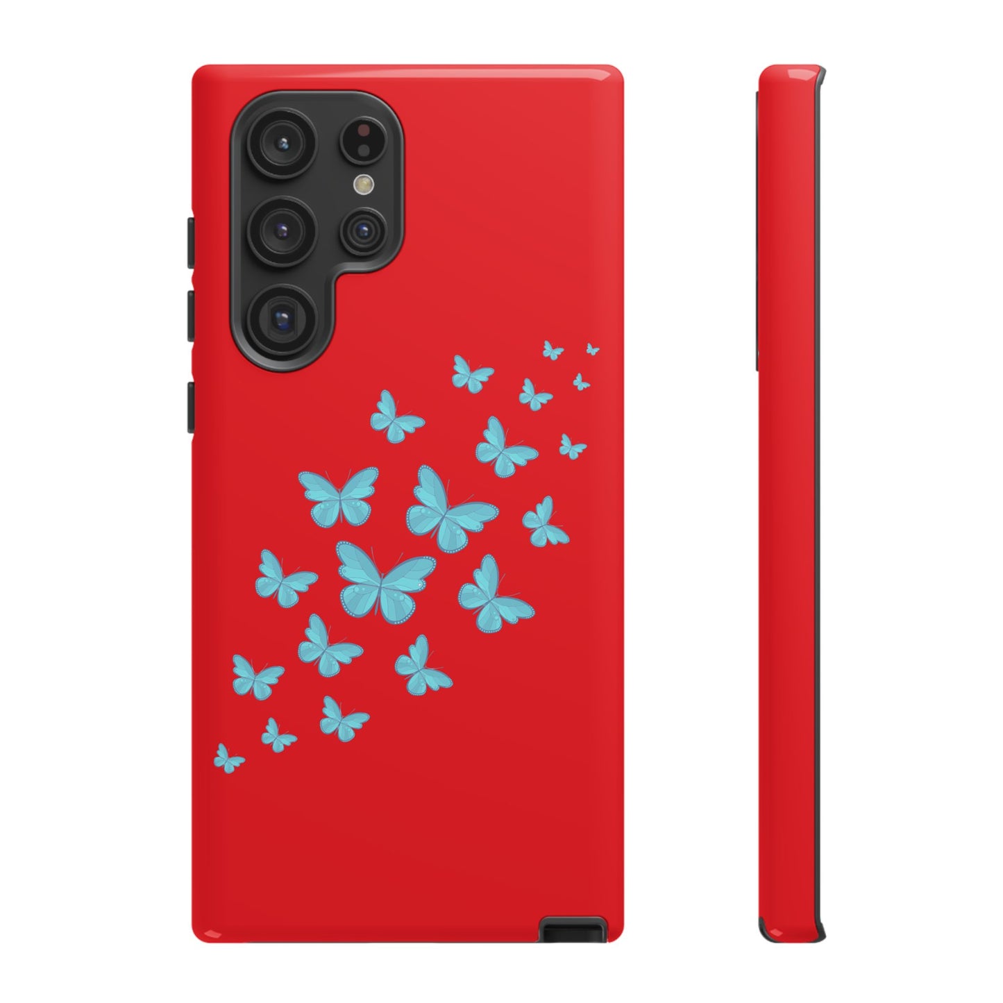 Butterflies in Red - Tough Cases iPhone Samsung Google Pixel - MahaCase