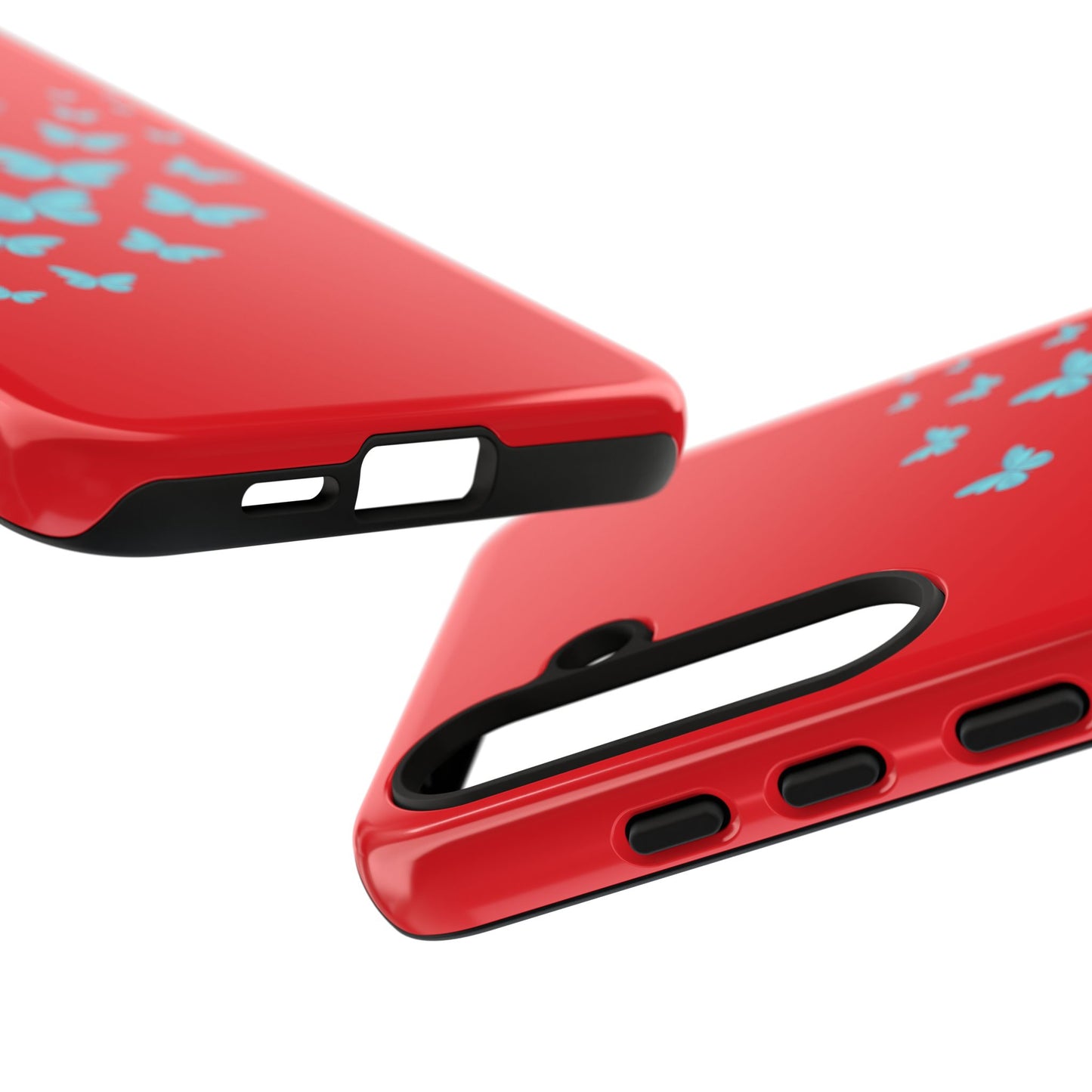 Butterflies in Red - Tough Cases iPhone Samsung Google Pixel - MahaCase
