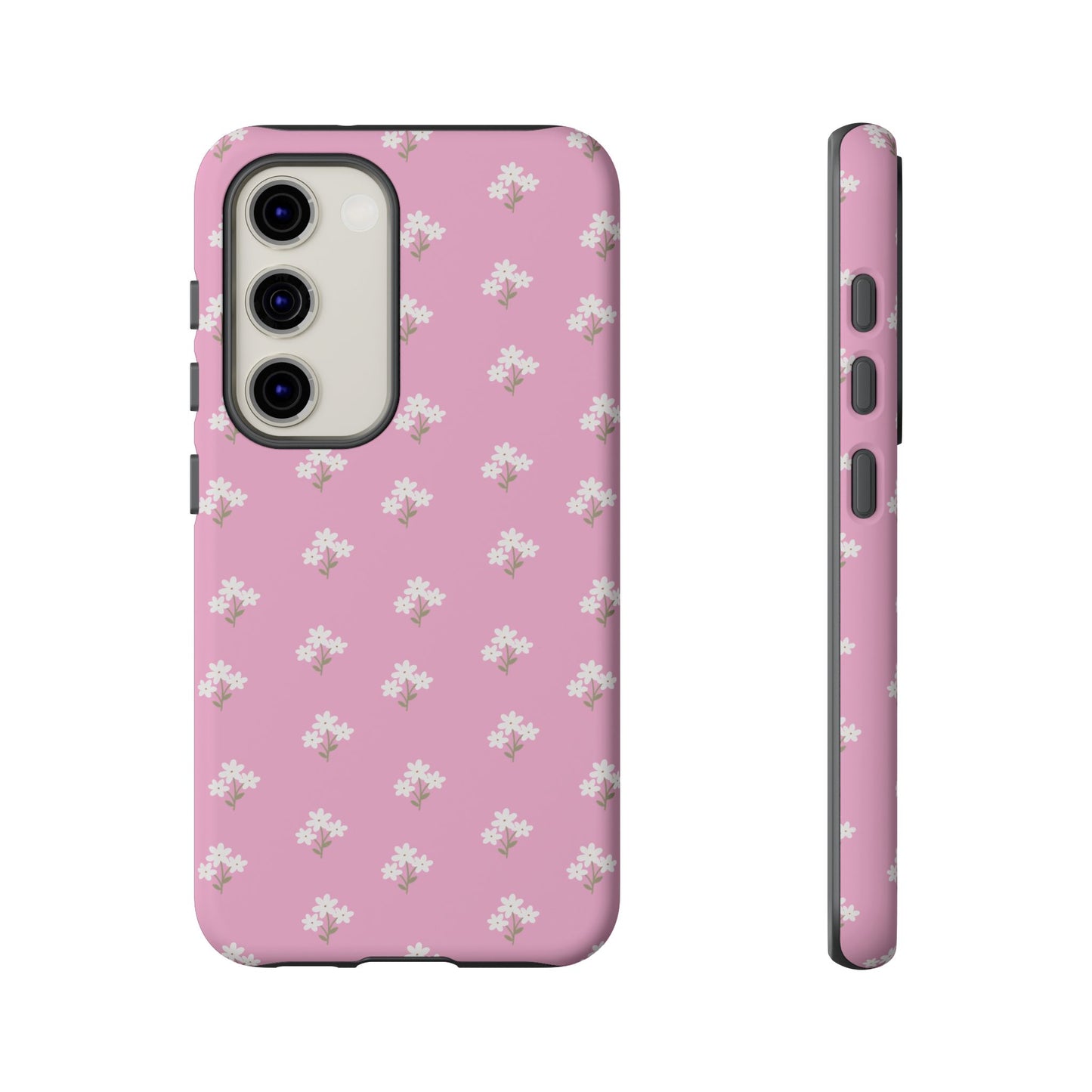 Floral Tough Phone Case - Pink Blossom Design - iPhone Samsung Galaxy Google Pixel - MahaCase