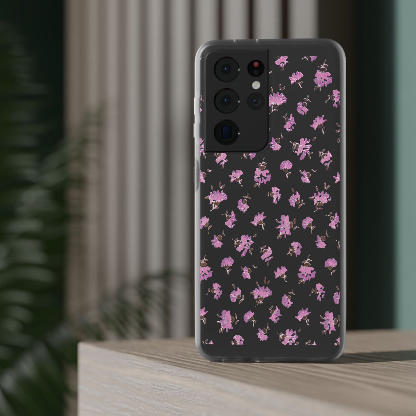 Floral Flexible Phone Case - Flower Pattern, Cute Gift for Her, Stylish Accessory, Spring Vibe, Lightweight Protective Cover- iPhone, Samsung, Gift Packaging - MahaCase