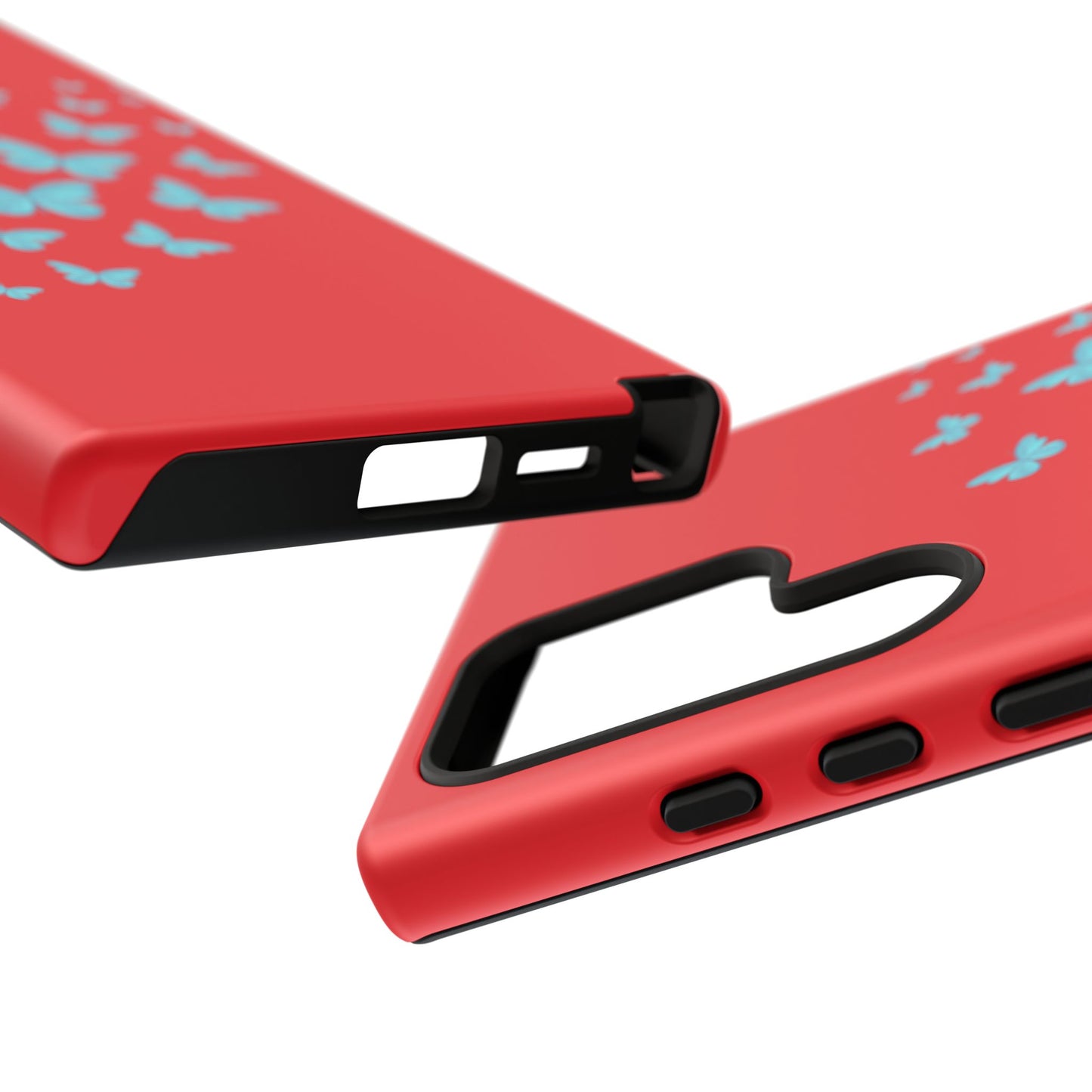 Butterflies in Red - Tough Cases iPhone Samsung Google Pixel - MahaCase