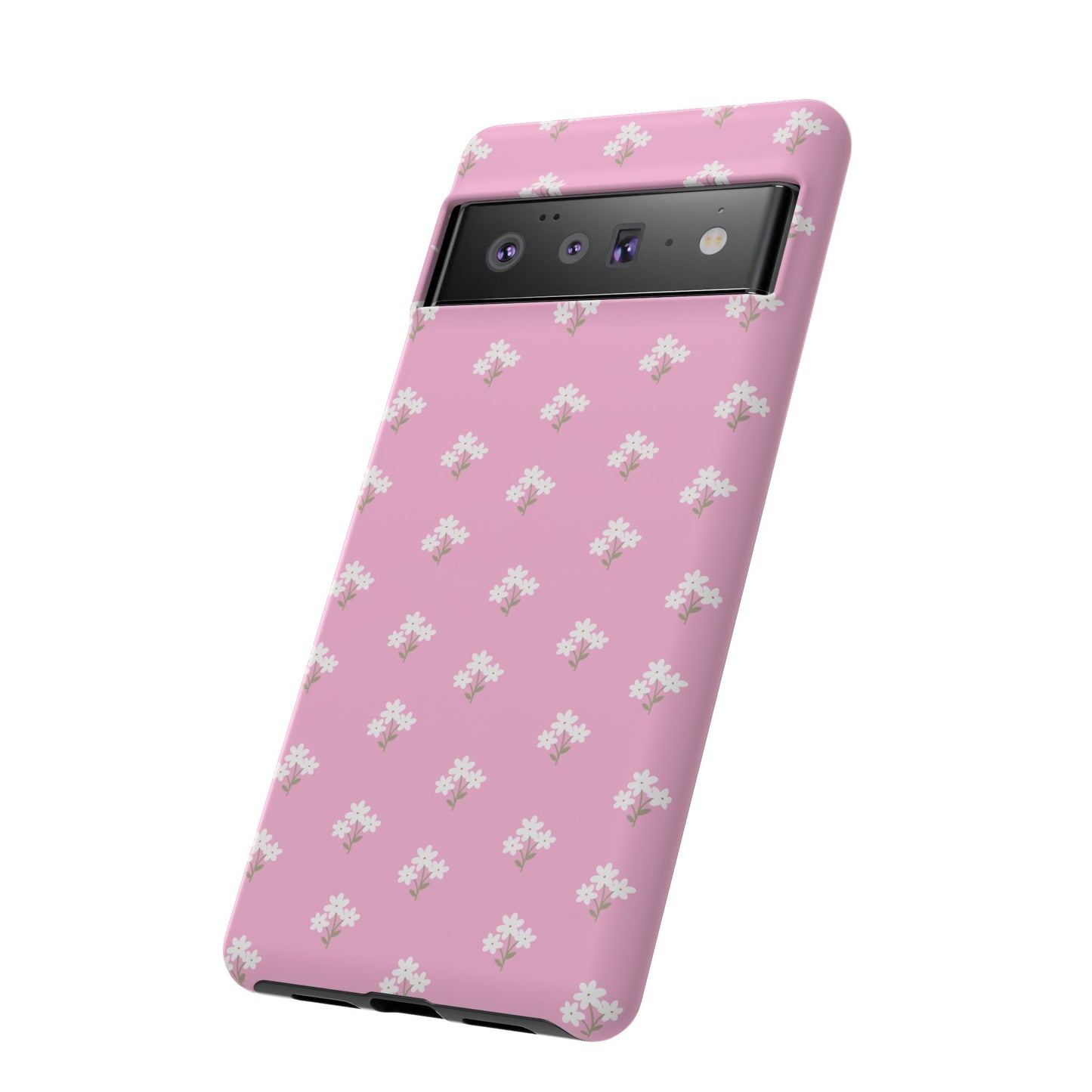 Floral Tough Phone Case - Pink Blossom Design - iPhone Samsung Galaxy Google Pixel - MahaCase