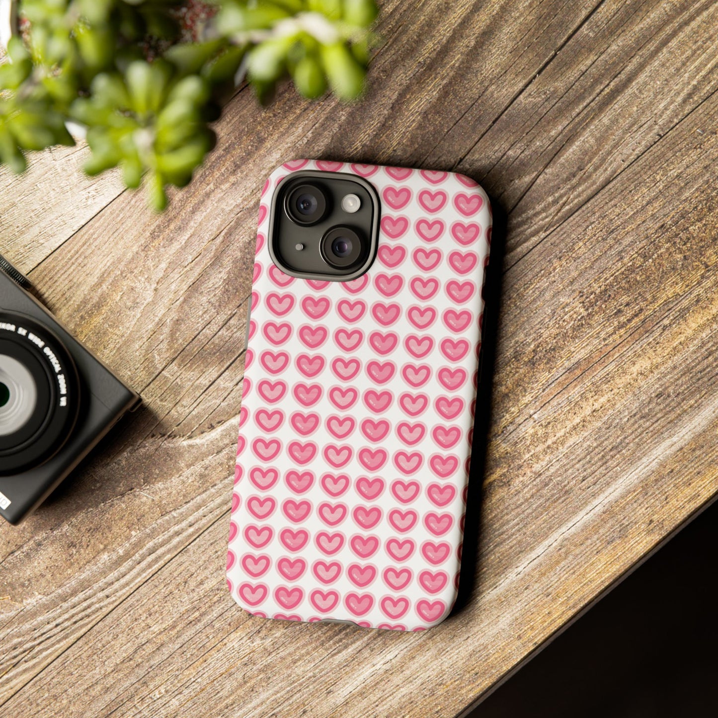 Hearts Pattern - Tough Cases iPhone Samsung Google Pixel - MahaCase