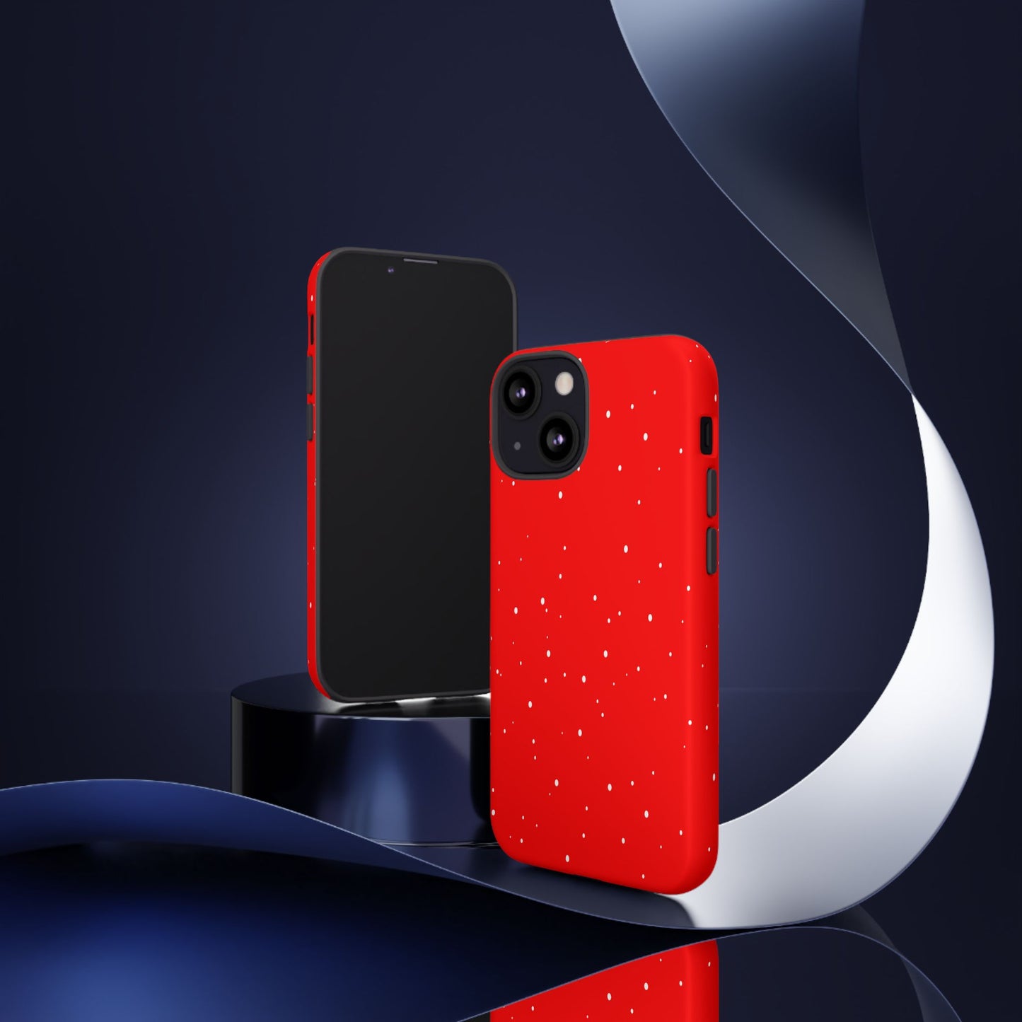 Snowy Red - Tough Cases iPhone Samsung Google Pixel - MahaCase
