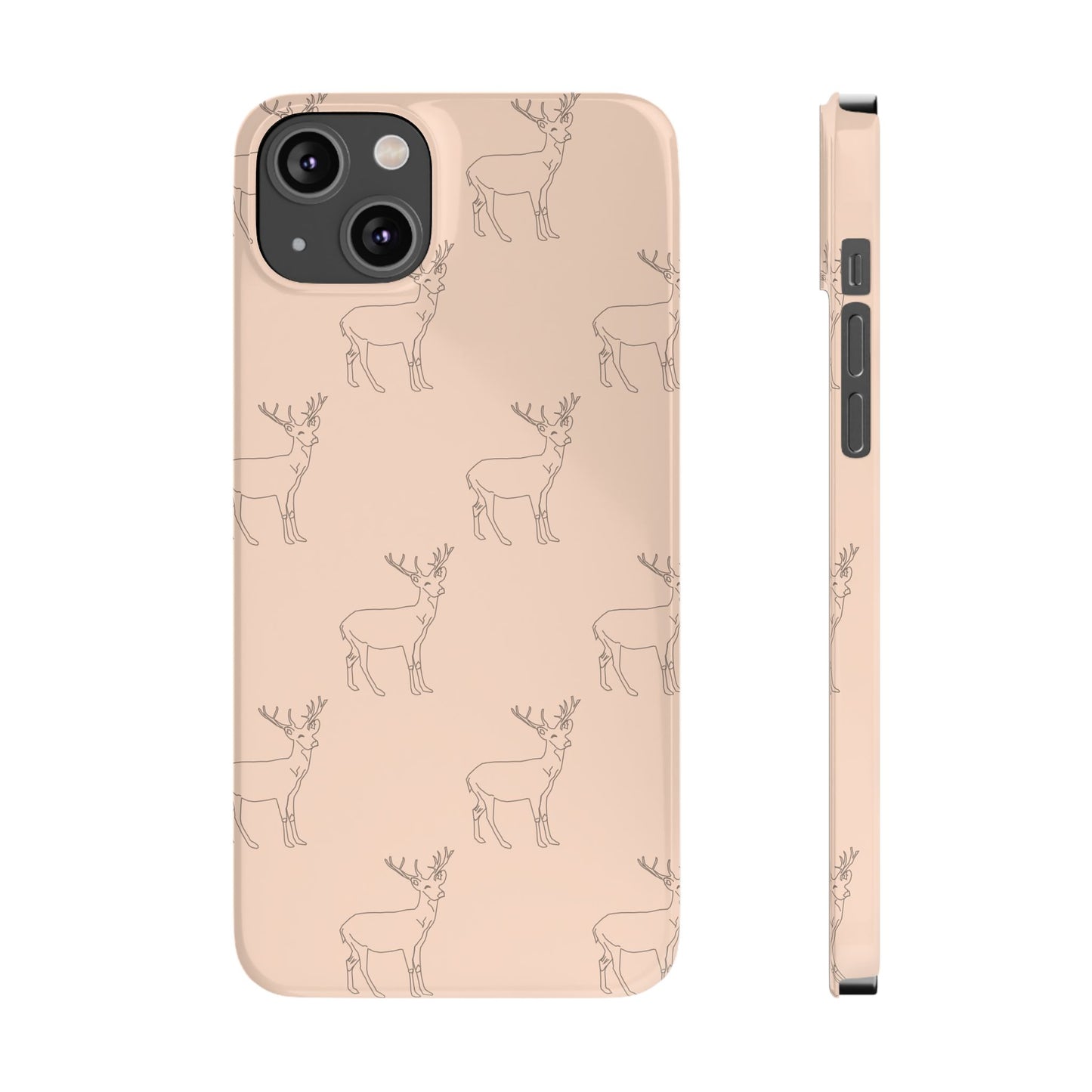 Deer Pattern #03-Slim iPhone Cases - MahaCase