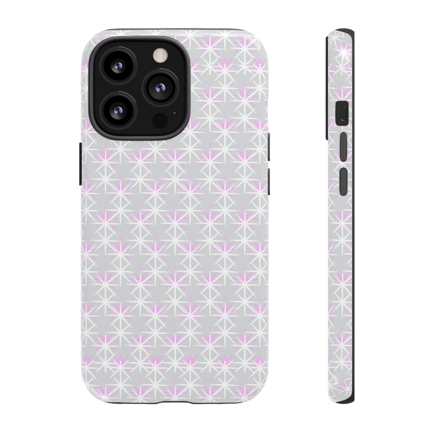 Grey Skies, Pink Stars-Tough Cases - MahaCase