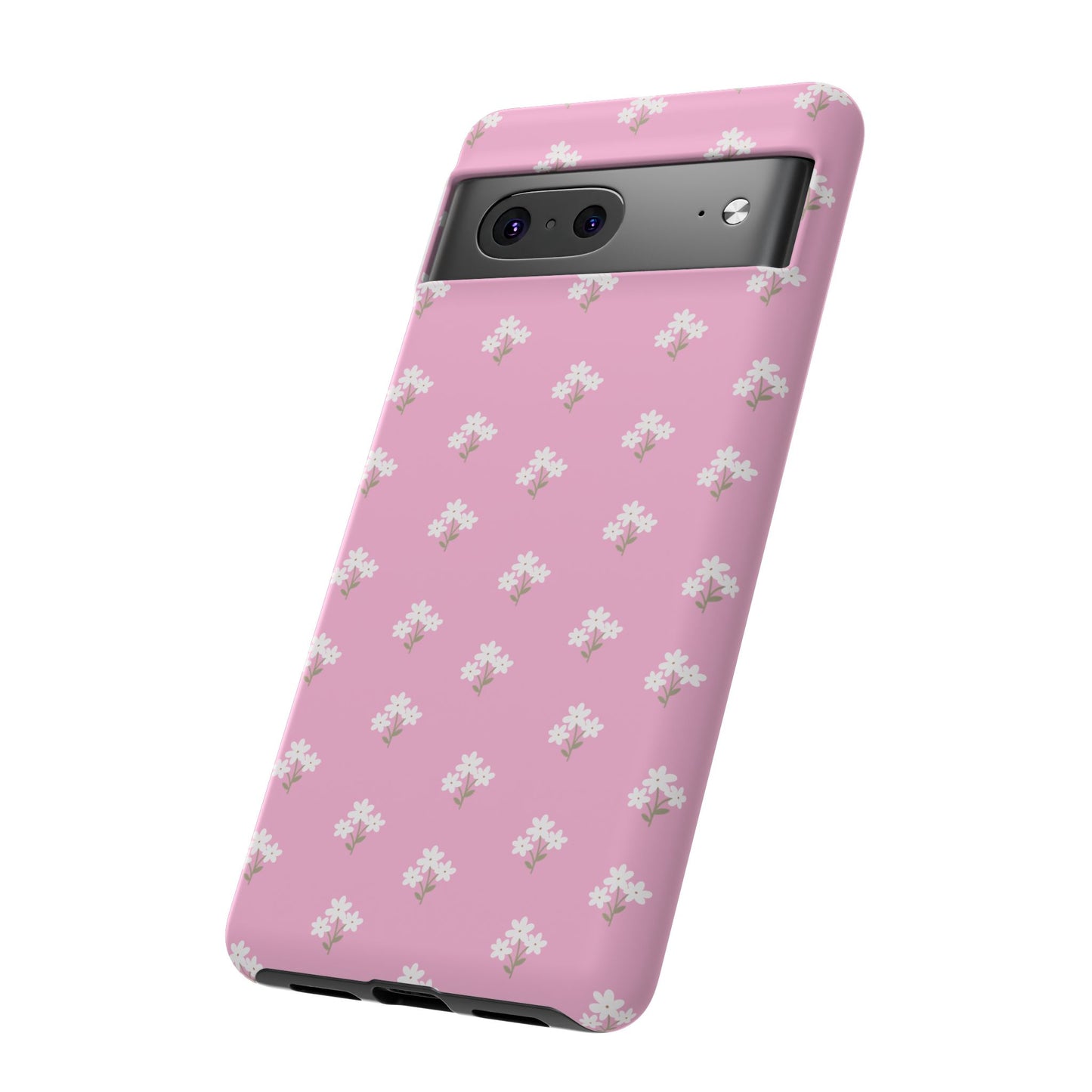 Floral Tough Phone Case - Pink Blossom Design - iPhone Samsung Galaxy Google Pixel - MahaCase