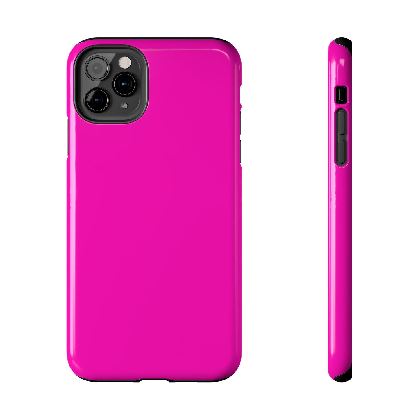 Simple Hot Pink-Tough Phone Cases - MahaCase